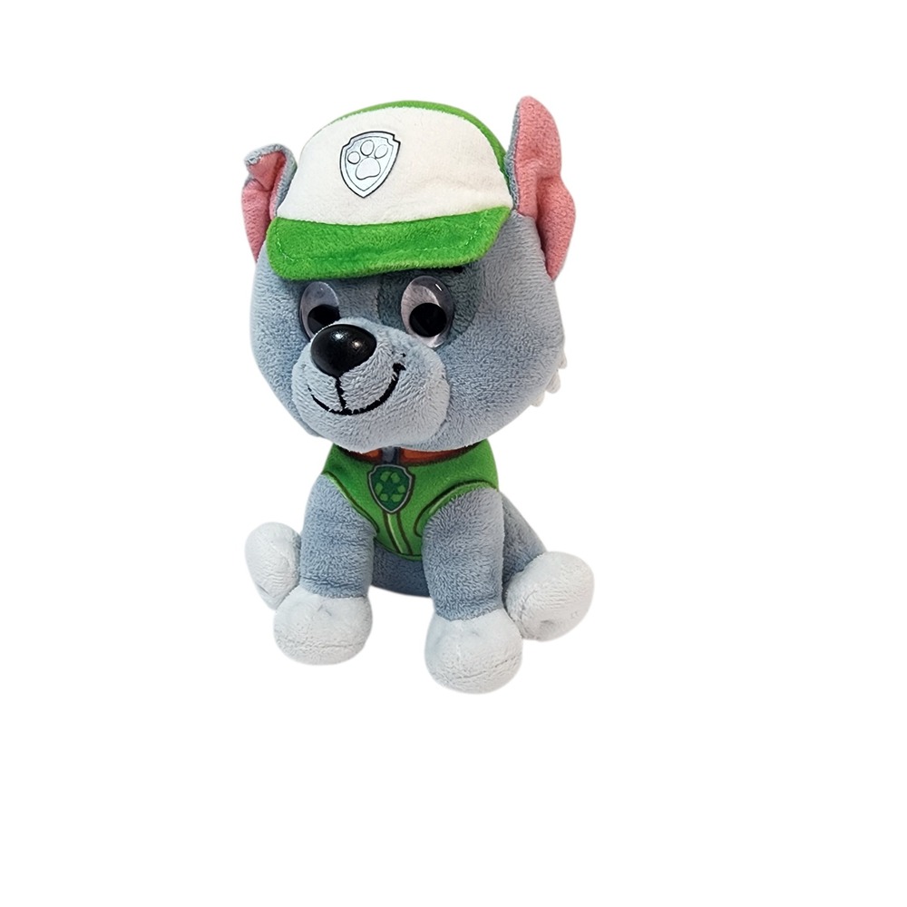 Nickelodeon Paw Patrol Rocky Plush Stuffed Animal Toy Green‎ Hat